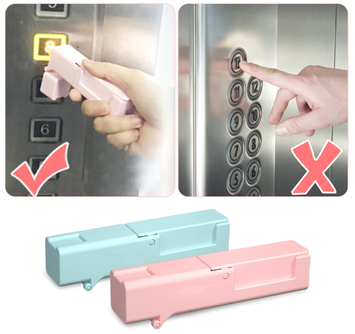 NoTouchy - Self-Sterilizing Door Handle Opener and Elevator Presser Stick