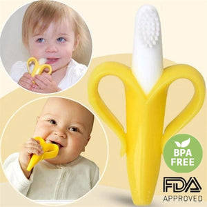 Baby Banana Toothbrush - Baby Dental Care Teeth Relief