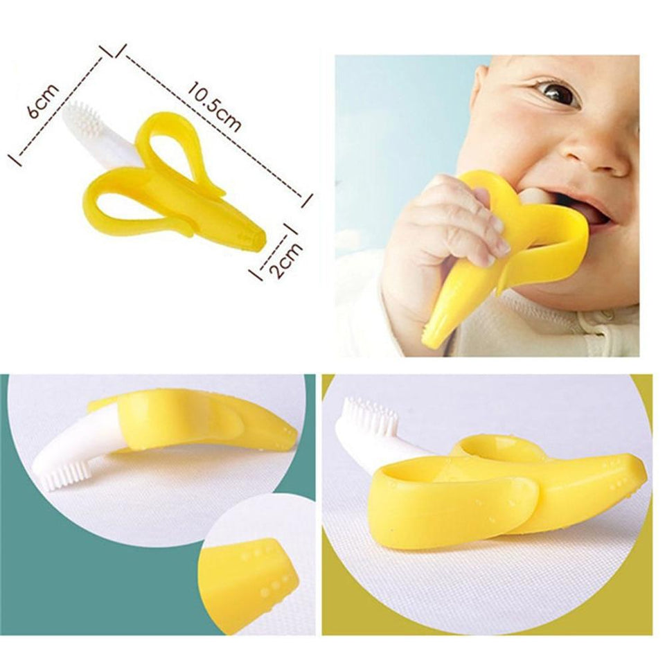 Baby Banana Toothbrush - Baby Dental Care Teeth Relief