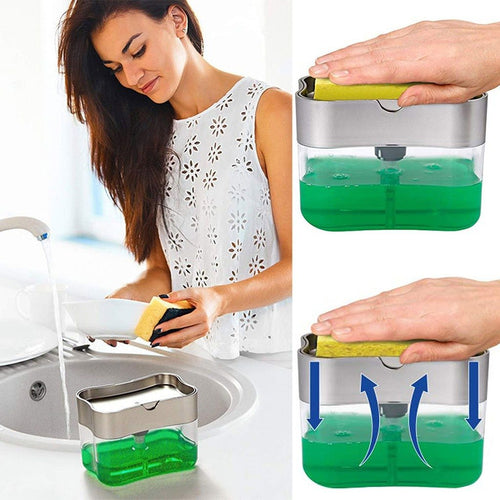 SpongePump - Soap Dispensing Sponge Rack