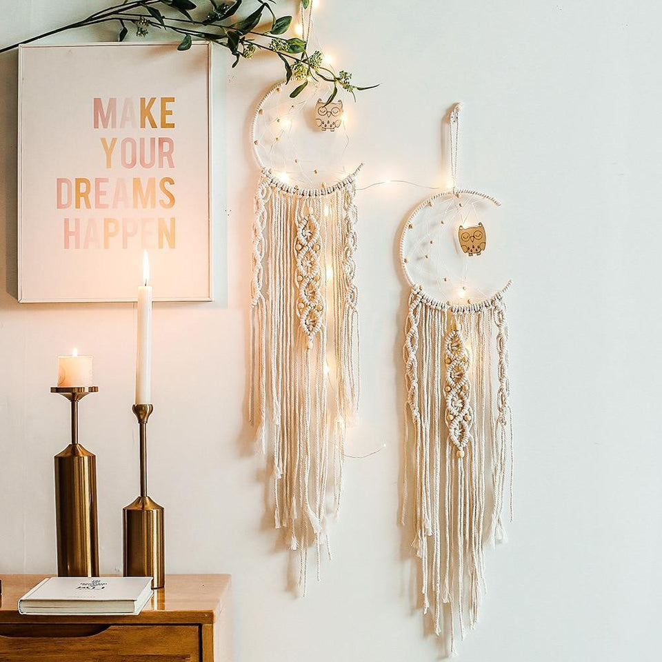 Moon Macrame Dreamcatcher