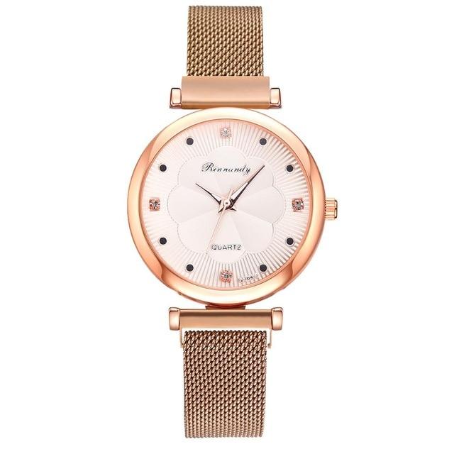 Luxury Ladies Quartz Wrist Watch Bracelet Set