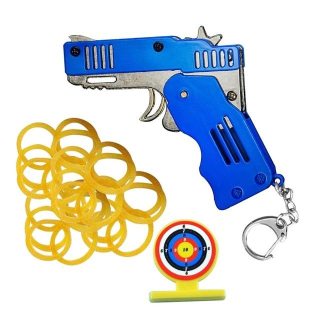 FoldSlingo - Folding Rubber Band Gun Military Keychain