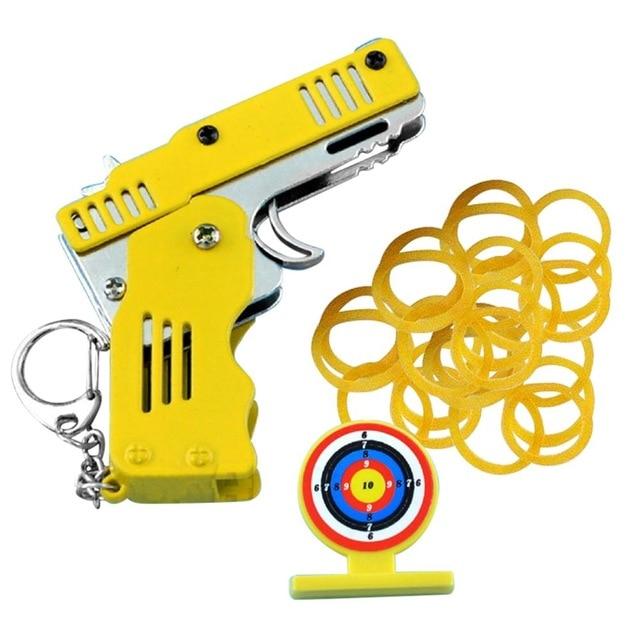 FoldSlingo - Folding Rubber Band Gun Military Keychain